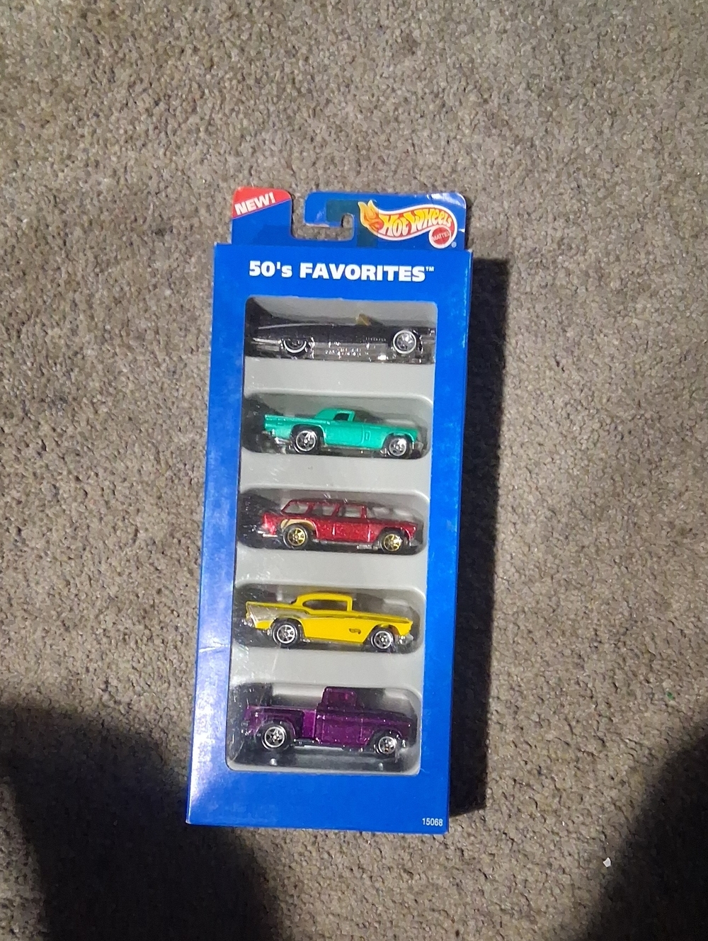 50's Favorites 5-Pack Die-Cast Cars - Black, Teal, Red, Yellow, Purple